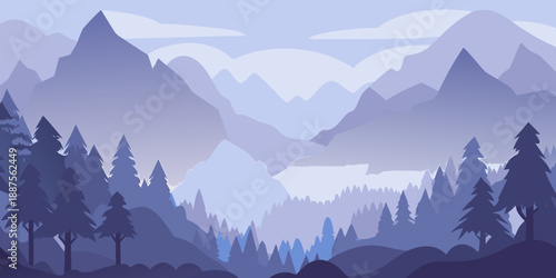 Serene mountain landscape