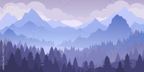 Serene mountain landscape