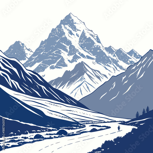 Majestic mountain landscape