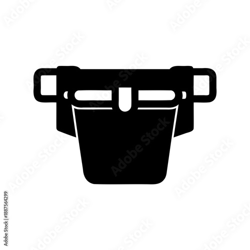 simple black and white graphic of a potty chair