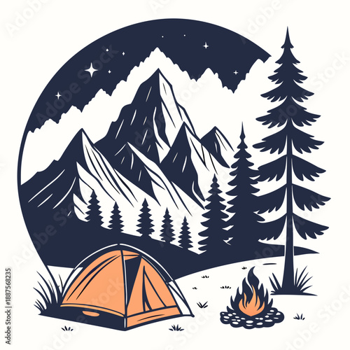 Camping under the stars