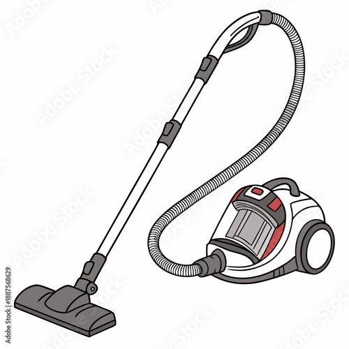 Illustrated vacuum cleaner
