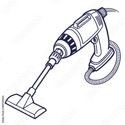 Illustrated vacuum cleaner