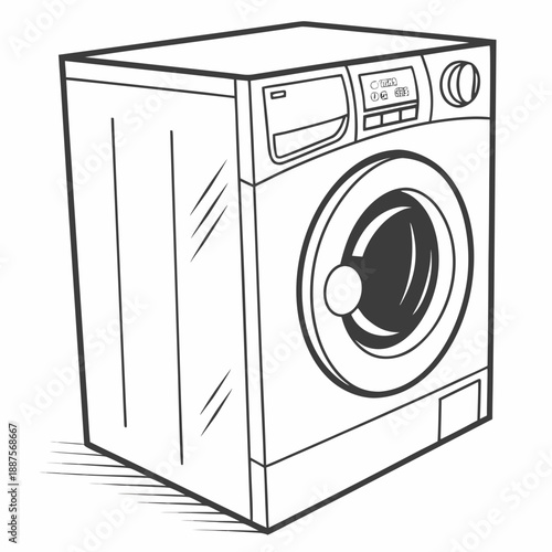 Washing machine illustration