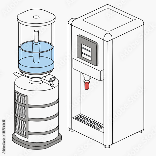 Water dispenser and cooler