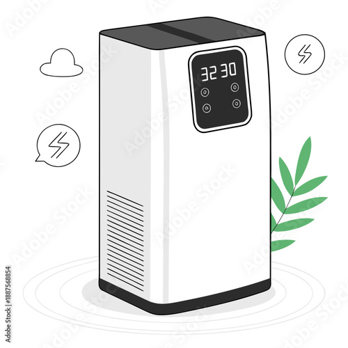 Modern air conditioning unit