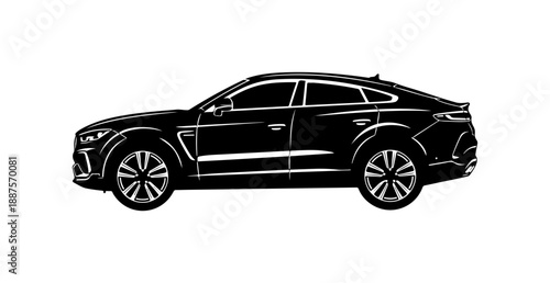 Sleek Black SUV with Modern Design