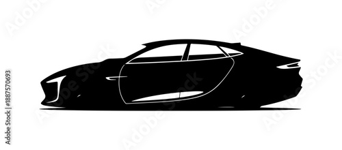 Silhouette of a Luxury Sports Car