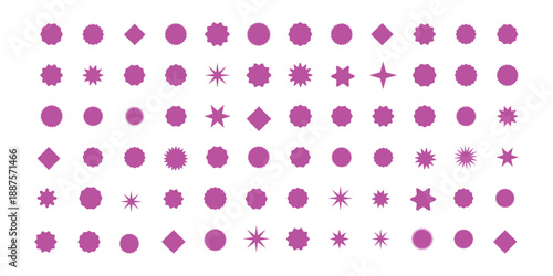 Set of red starburst. Price sticker, sale sticker, price tag, starburst, quality mark, retro stars, sale. Circle sticker set. red starburst shape tags 