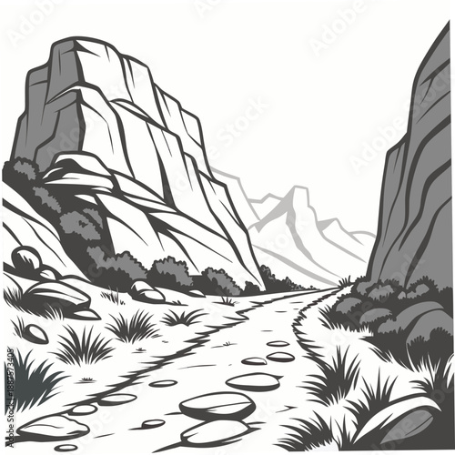 Desert mountain landscape