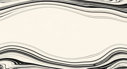 Abstract wavy border design