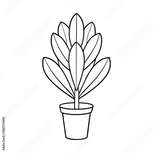 Lush green plant with vibrant leaves, full of life, adding freshness and natural beauty, perfect for brightening any space with a touch of nature.
