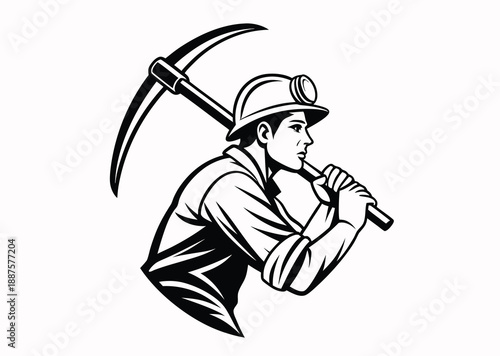 Construction Worker Silhouette Vector