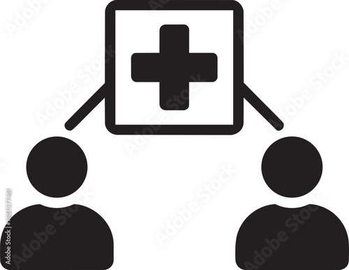 Telemedicine online doctor consultation line icon vector