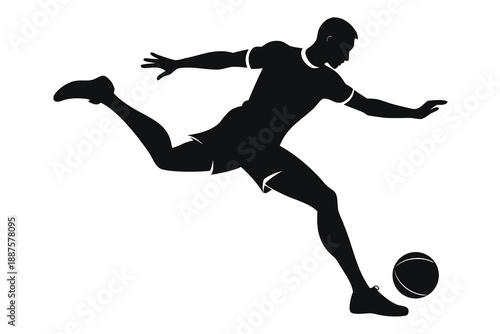 silhouette of a man running