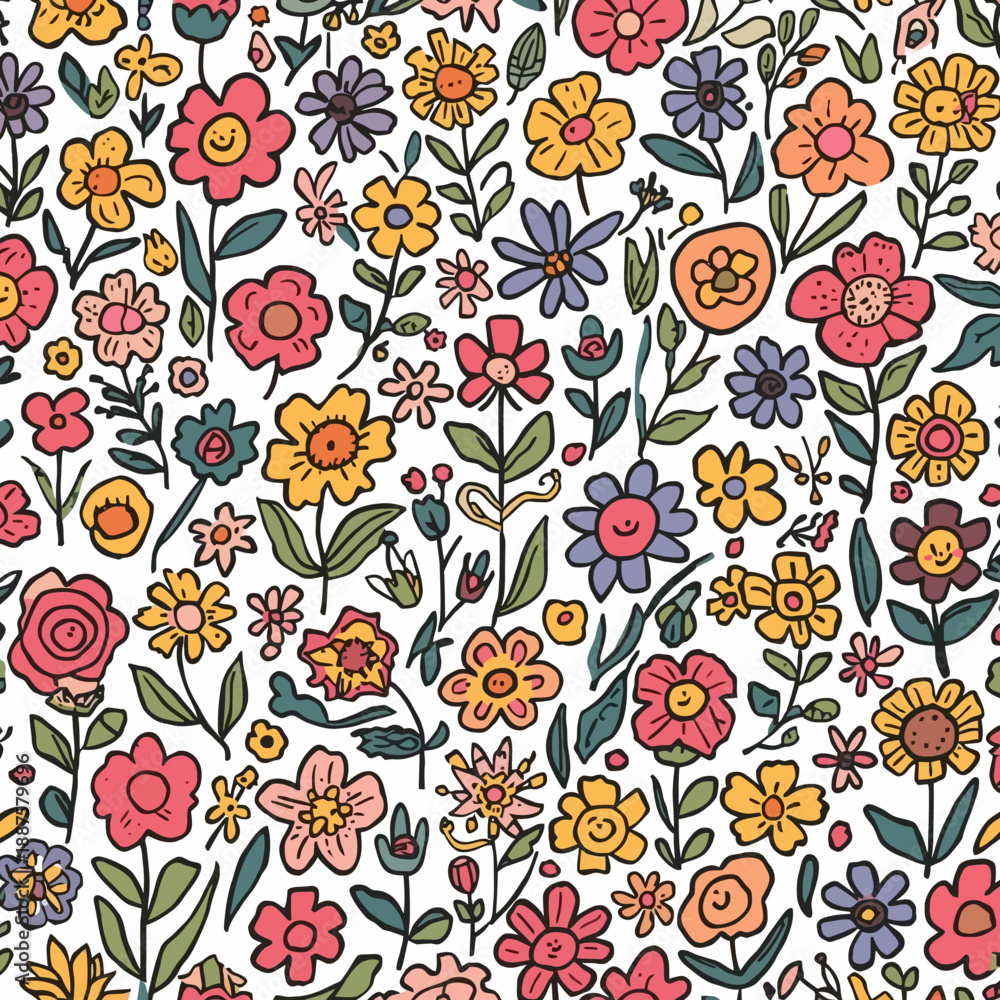 Obraz premium Flowers Pattern Design Very Cool