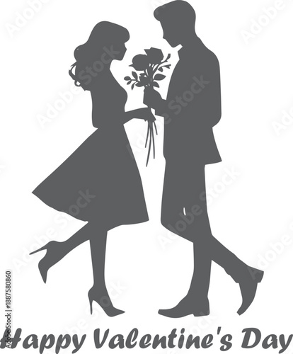 bride and groom Happy Valentines Day