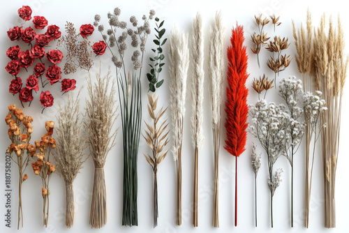 Nature’s Preserved Beauty in a Harmonious Floral Layout