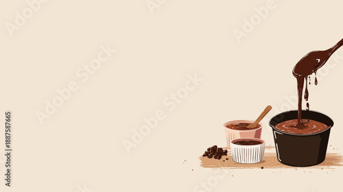 Delicious Chocolate Desserts and Ingredients