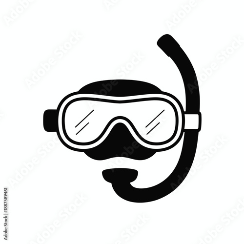 Snorkeling mask and snorkel icon