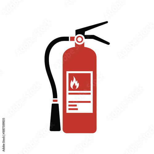 Fire extinguisher icon illustration