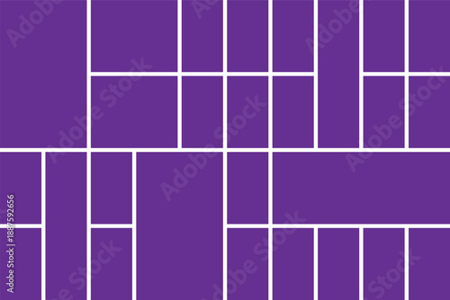 Purple brick wall with white grout lines