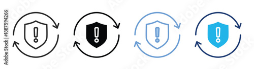 Recovery icon set multiple style collection