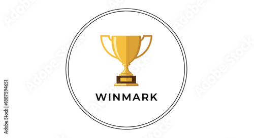 Golden Trophy Icon with Winmark Label.