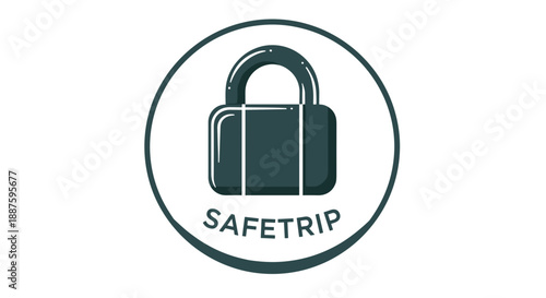 Safeguarding with Padlock Icon Design Element.