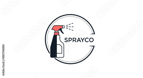 Spray Bottle Icon with Sprayco Label.