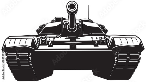 Imposing Armored Vehicle Displaying Its Robust Design and Military Power