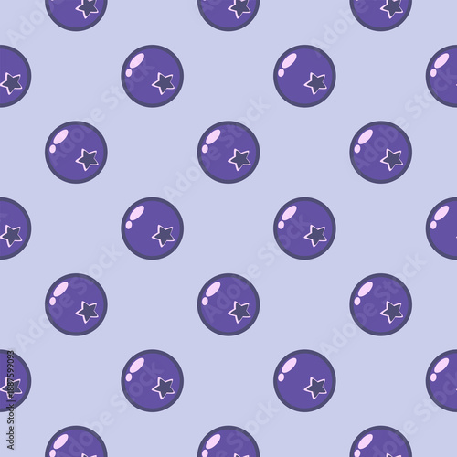 Sour and sweet blueberriesarrange in line. Cute fruit berry vector for background, wallpaper, clothing, wrapping, fabric, stationery, and phone cases.