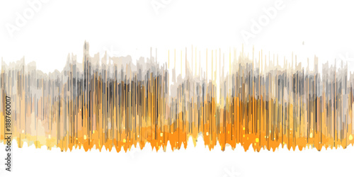 Fundo abstrato com pinceladas verticais em tons de laranja, cinza e branco, ideal para design transparente.