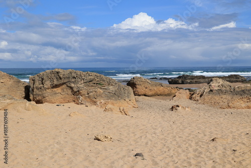 Rocks on the beach at Monte Clerigo, Algarve, Portugal