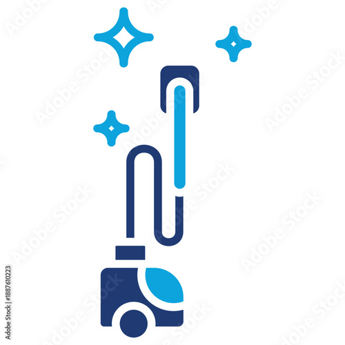 vacuum cleaner mixed color icon