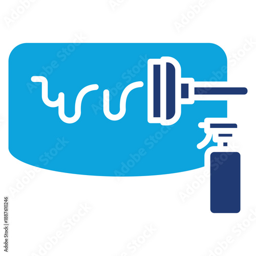 glass cleaner mixed color icon