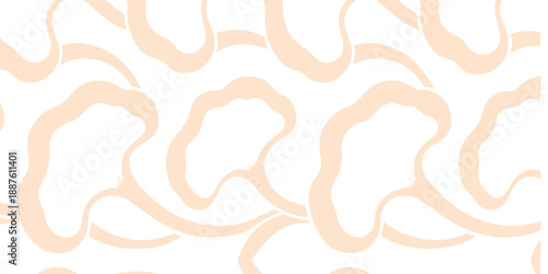 gentle peach-toned abstract pattern with intertwined loops on a light backdrop. Ideal for backgrounds, branding, wallpapers, and creative design projects seeking a calm,