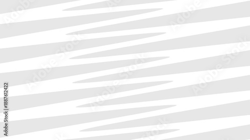 Abstract light grey and white zigzag pattern flowing smoothly, creating dynamic background motion and visual effect