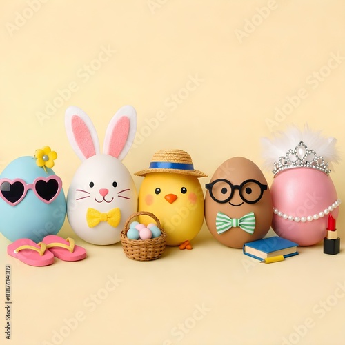  Easter eggs with quirky accessories
