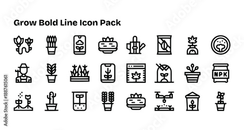 Expand Interface Bold Line Icons