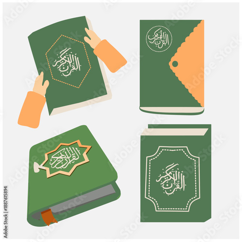 Decorative islamic design vector illustration for quranic themes and muslim holidays 3