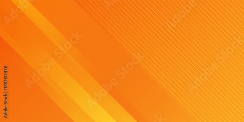 Abstract vector orange background with diagonal lines. Dynamic shapes composition. eps10