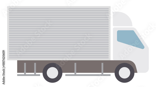 トラックのイラスト真横