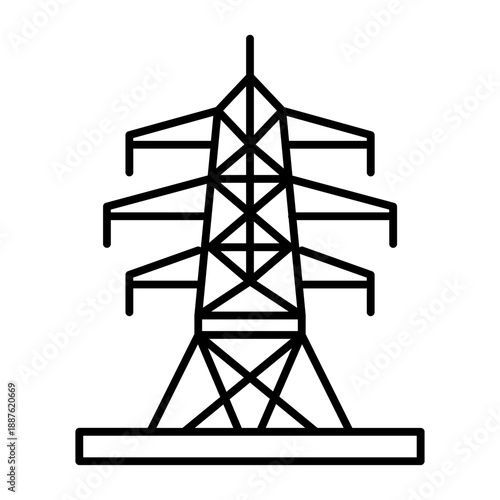 Electric tower icon
