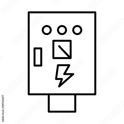 Electric box icon