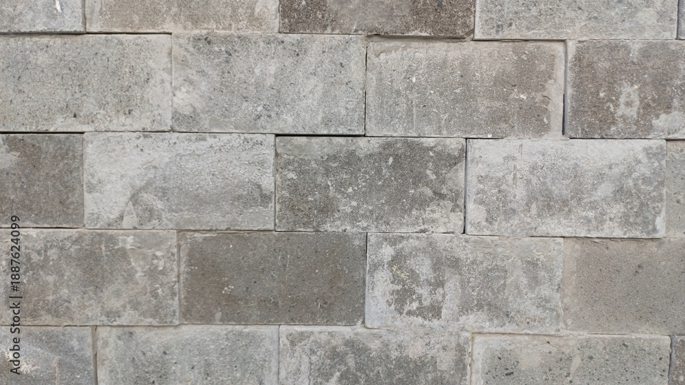 Fototapeta premium Gray Stone Brick Wall Texture Background