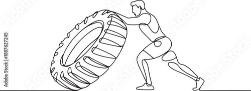 Crossfit and Weightlifting Exercise Illustration 
