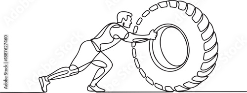 Strongman Tire Flip Workout