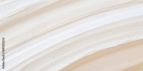 A close up of white cream spread across the open pages of a printed magazine stacked atop a pile of business documents and newspapers