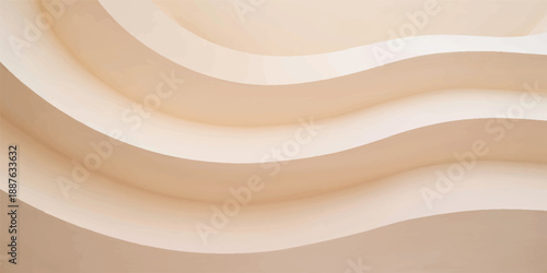 Soft pink satin silk waves create a flowing vector illustration with a smooth textile texture and elegant curved patterns for a light decorative backdrop